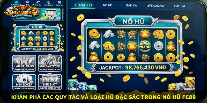 Khám phá các quy tắc và loại hũ đặc sắc trong nổ hũ Fc88
