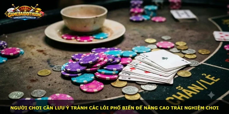 Người chơi cần lưu ý tránh các lỗi phổ biến để nâng cao trải nghiệm chơi
